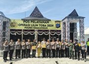 Kapolres Simalungun Dampingi Tim ITWASUM Polri Tinjau Pelaksanaan Operasi Lilin Toba 2024 di Parapat