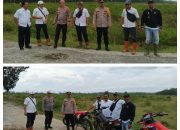 Polres Simalungun Cek Lahan Tumpang Sari Jagung di Kebun Karet PTPN III