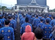 *ASN di Lingkungan Pemkab Simalungun Melaksanakan Upacara HKN, 28 Anggota KORPRI Purna Tugas Mendapat Tali Asih*