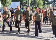 Bupati Simalungun ikuti olahraga Bersama Forkopimda di Makorem 022/PT