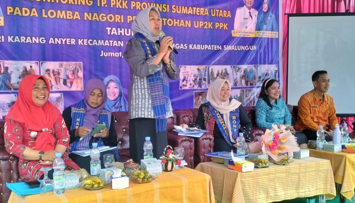 Tim Monitoring TP PKK Sumut Kunjungi 5 Nagori Percontohan di Simalungun